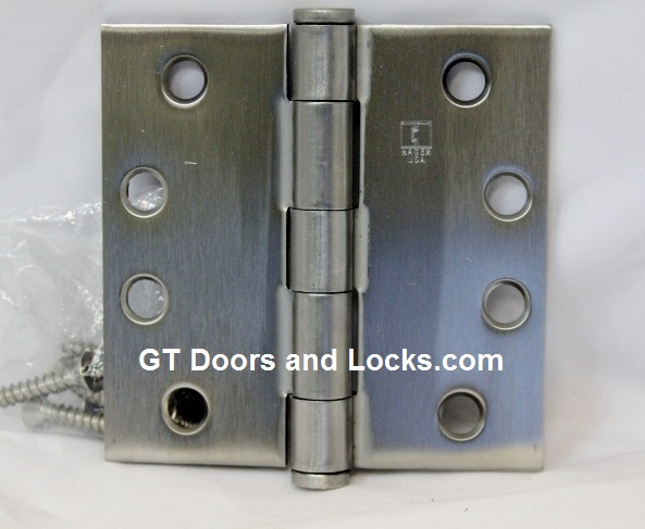 Hager 1191 Stainless Steel 4.5 x 4.5 Hinges
