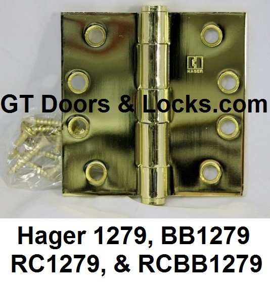 Hager Hinges BB1279, 1279, RC1279, RCBB1279 & BB1279