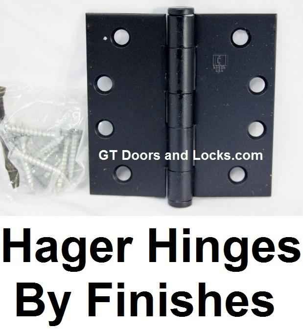 Hager Hinges By Finishes