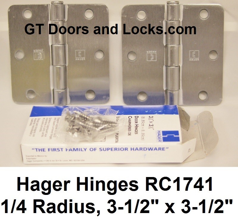 Hager Hinges RC1741 1/4" Radius 3-1/2" x 3-1/2"