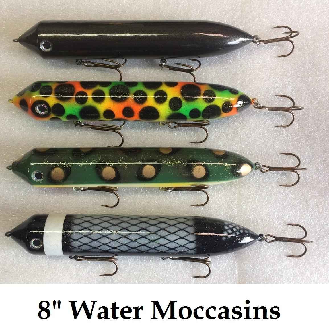 Water Moccasins 8", Musky Safari Tackle Company