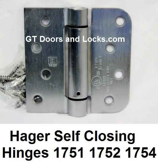 Hager Hinges Spring Loaded Self Closing Door Hinge R7189 & 426R --- R 7189 & 426 R Door Closer Body