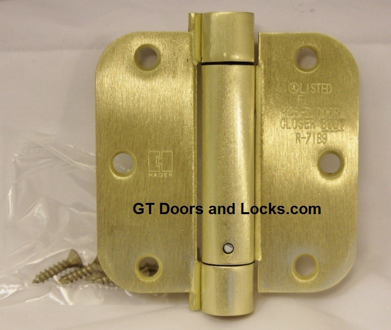 Hager Hinges 1752 5/8" Radius 3.5" x 3.5" Spring Loaded Self Closing Hinge-------------------------------- R7189 & 426R --- R 7189 & 426 R Door Closer Body