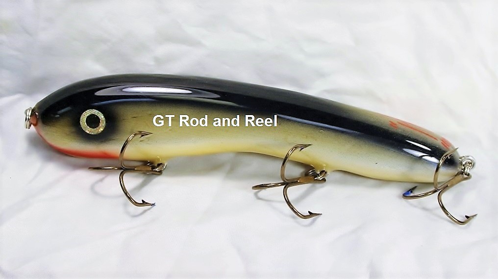 Hughes River Musky 6 Slim Shaker Bait Color; Black Foil Diamond ScaleGreat  Spring BaitMuskie Glide Bait Muskie Glide Bait