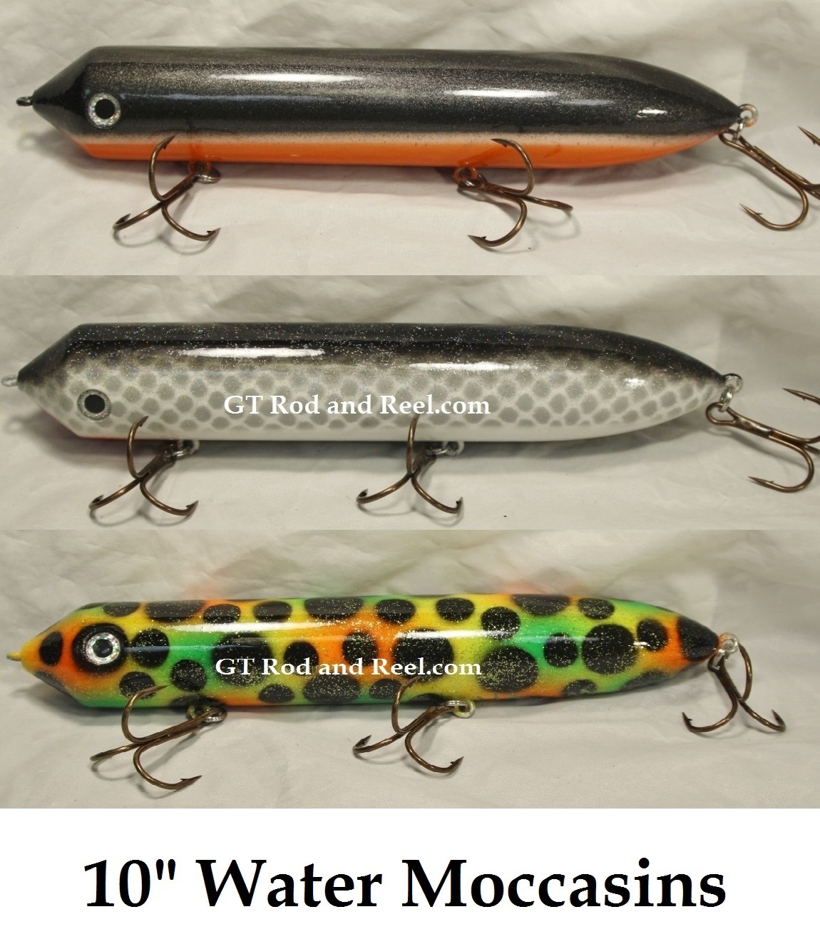 Water Moccasins 10"Musky Safari Tackle Company