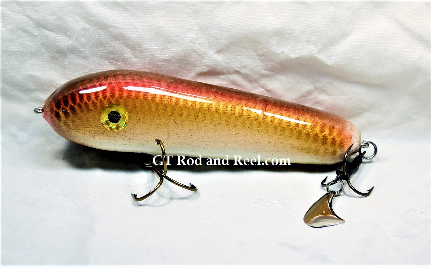H&H 7" JC Round Nose Glide Bait with Stinger Tail