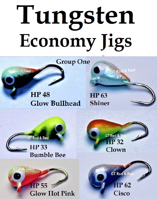 Tungsten Economy Teardrop Panfish and Ice Jigs