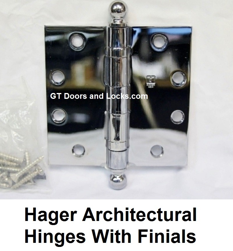 Hager Architectural Hinges with Finials