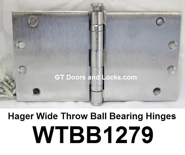 Hager Wide Throw Ball Bearing Hinges WT-BB-1279