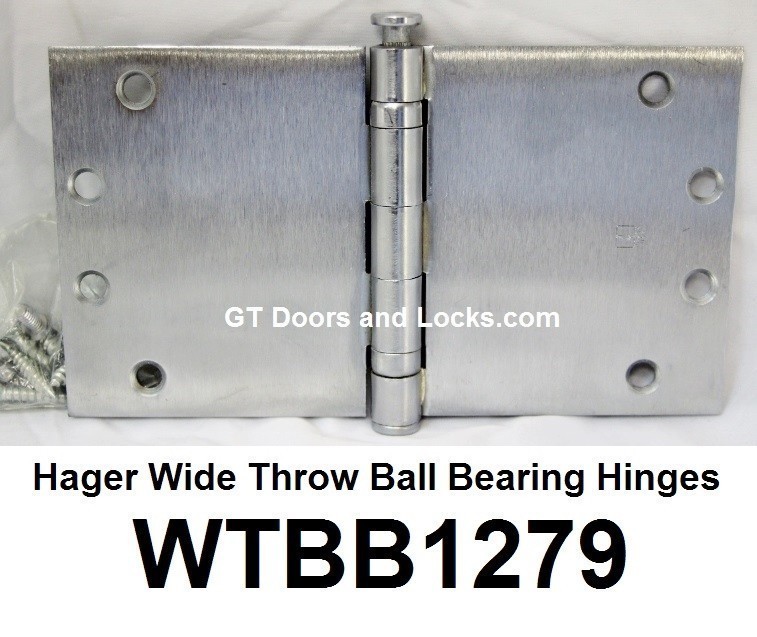Hager Wide Throw Hinges