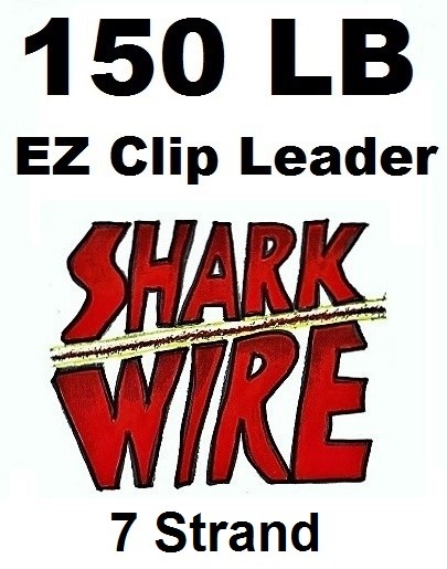 150 LB EZ Clip Shark Wire Leader 7 Strand Nylon Coated Wire