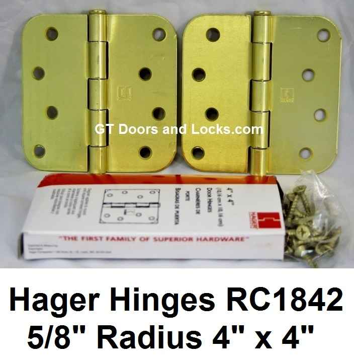 Hager Hinges RC1842 5/8" Radius 4" x 4"