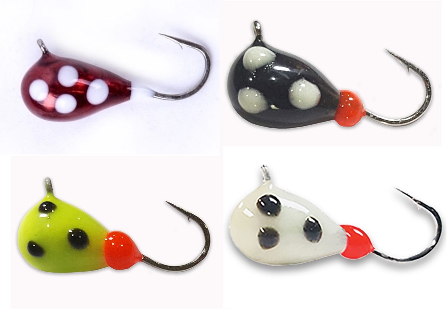 #909 Tungsten ICE JIGS from SHARK,Hook size #8 Jig size #6 Best quality fishing 