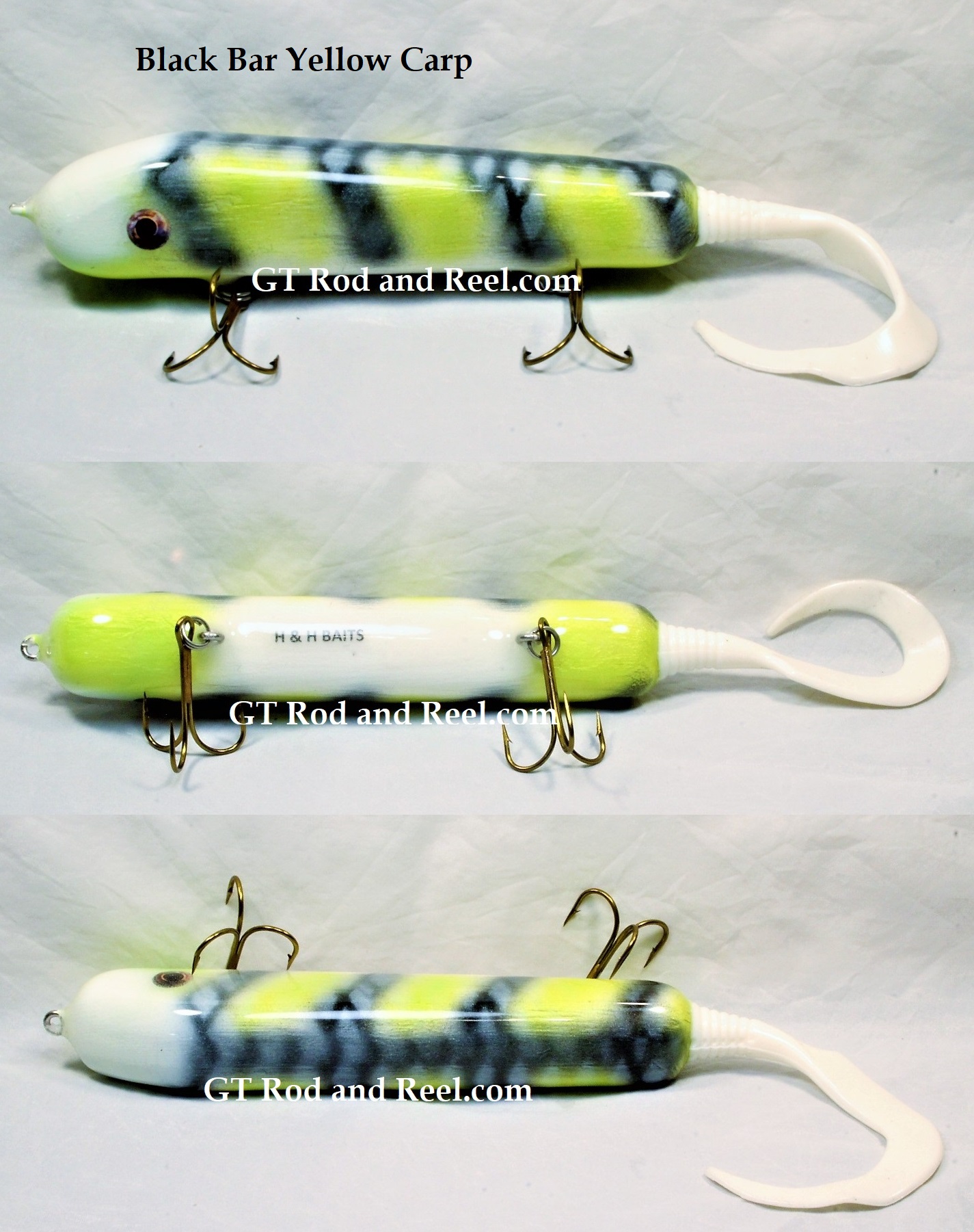 Nice 2' Glide, easy to use one pump on the reel gets it going, each lure is  tank tested, and has excellent belly roll.Topped with a great Paint and  Epoxy finish to