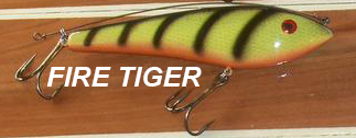 Phoenix Glide Bait 7.5" with Leader Color Fire Tiger