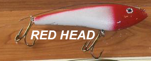 Phoenix Glide Bait 7.5" with Leader Color Red Head