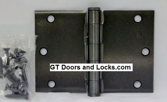 Hager WT1279 Hinge 1 Each 3-1/2" x 5" Square Corner US15a Antique Nickel Hager Wide Throw Hinges Hager WT1279 Hinge 1 Each 3-1/2" x 5" Square Corner US15a Antique Nickel Hager Wide Throw Hinges