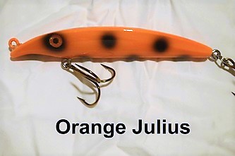 Fat AZ Raptor 6"Musky Glide Bait Orange Julius
