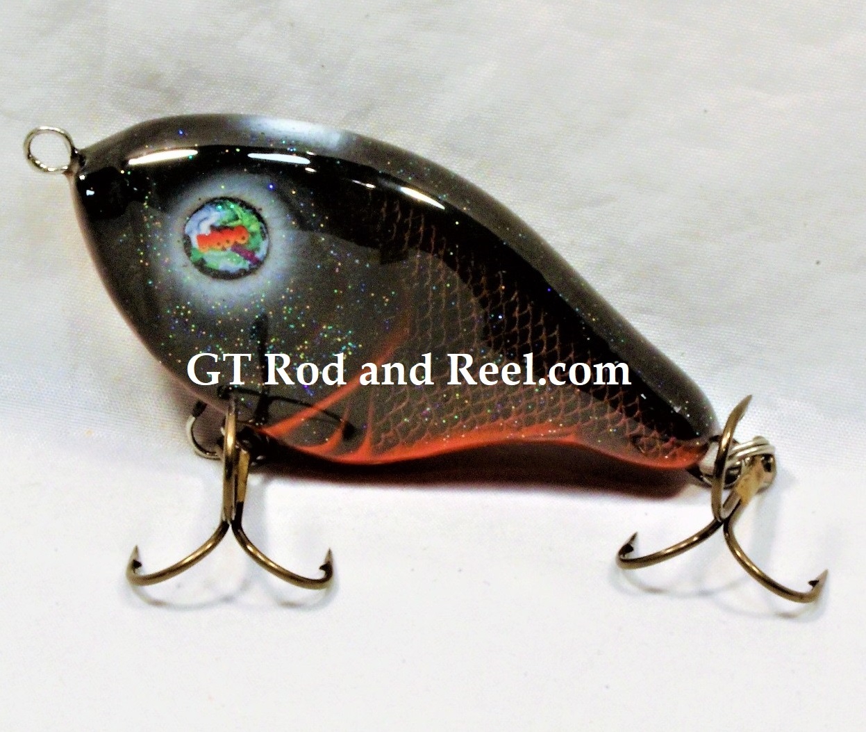 DODO 4" Stubby Slab Jerk Bait, 2 oz.; Black Death