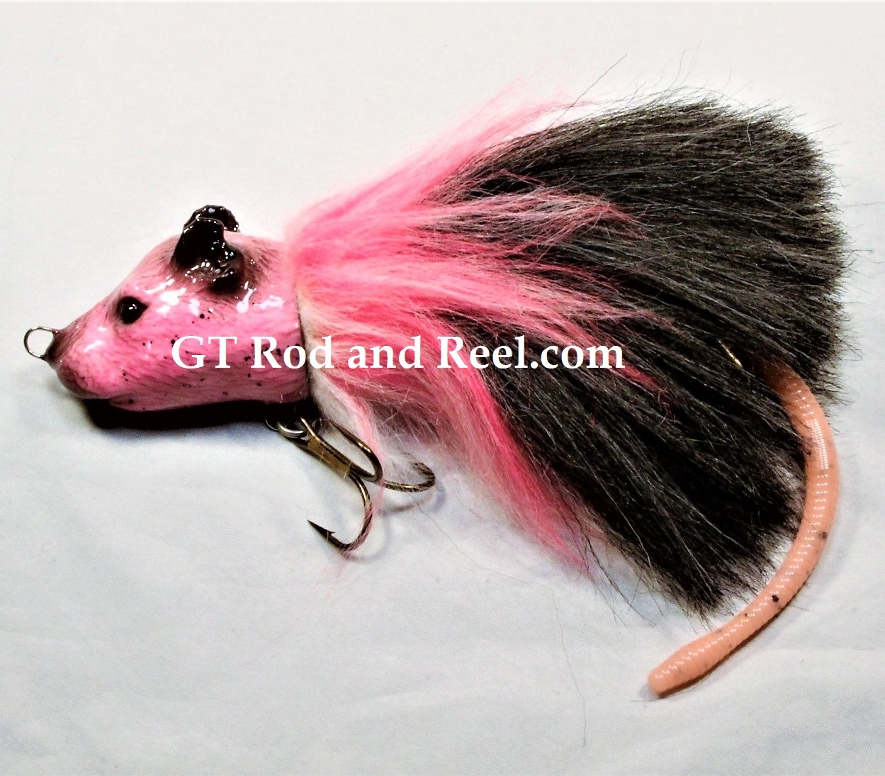 DODO Rat Bastard 6 (incl. buck-tail) PinkyBeautiful Painted Rat Head, with  Bucktail Body That You Work on the Surface.This one is going to attrack a  lot of fish. 2 ounces