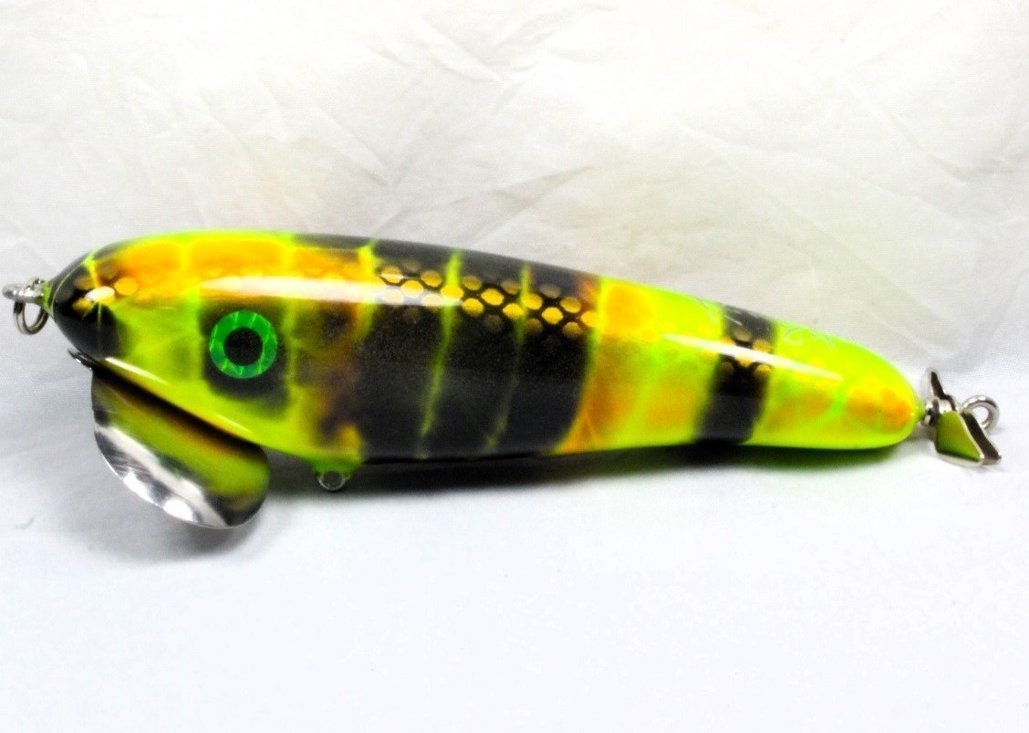Hughes River Musky 6" SpeedWaker Top Water Bait, Color: Eagle Lake Special