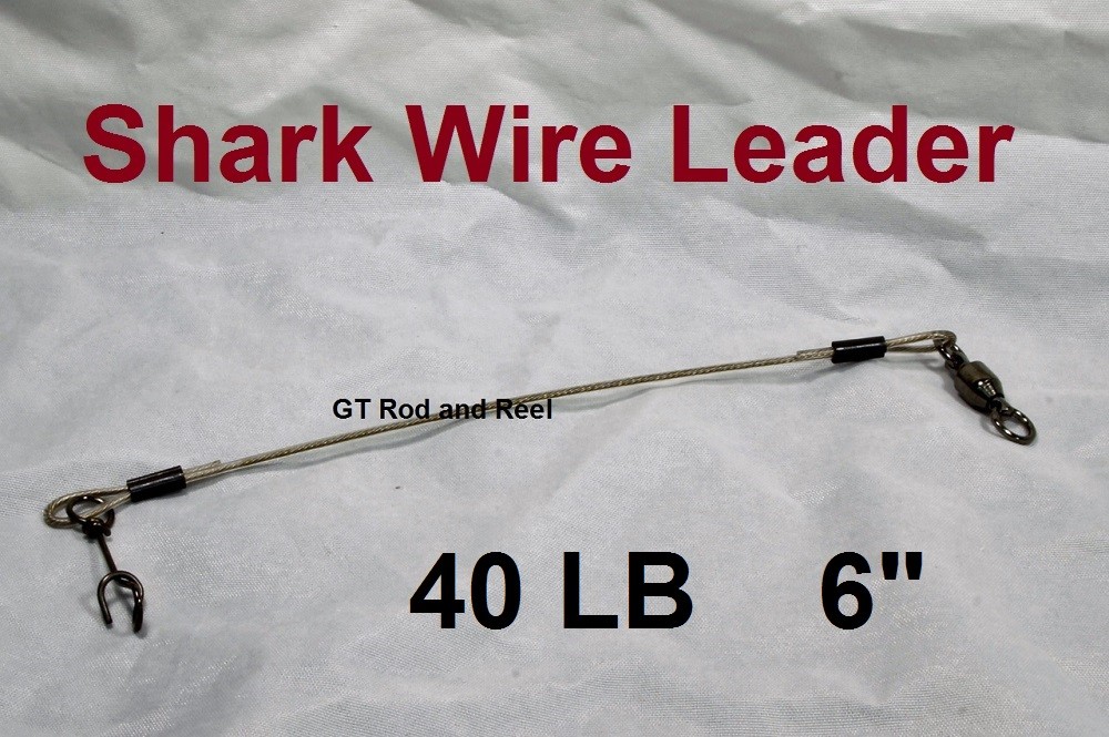 40 LB EZ Clip Shark Wire Leader 7x7 49 Strand Nylon Coated Wire-6