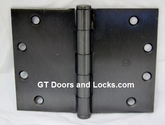 Hager WT1279 Hinge 1 Each 4-1/2" x 6" Square Corner US10D Black Bronze Oiled Hager Wide Throw Hinges