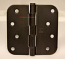 Hager R1842 Hinge 4" x 4" Oil Rubbed Bronze 5/8" Radius Corner