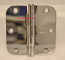 Hager RC1842 Hinge 3-1/2" x 3-1/2" Bright Chrome 5/8" Radius Corner