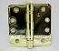 Hager RCBB1279 Hinge 1 Each 4" x 4" 1/4" Radius Ball Bearing Hinges US3 Bright Brass