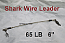 65 LB EZ Clip Shark Wire Leader 7x7 49 Strand Nylon Coated Wire-6"