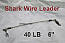 40 LB EZ Clip Shark Wire Leader 7x7 49 Strand Nylon Coated Wire-6