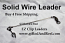 100 LB EZ Clip Solid Wire Leader 9"