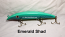 Fat AZ Raptor 8"Musky Glide Bait Emerald Shad