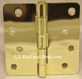 Hager Hinges RC1741 4" x 4" Bright Brass