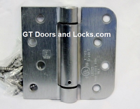 Hager Hinges 1754 5/8" Radius x Square Corner US26d Satin Chrome 4" x 4" 426r r7189 Self Closing Hinge