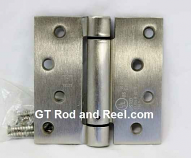 Hager Hinges 1760 Square Corner US32d Brushed Solid Stainless Steel 4" x 4" 426r r7189 Self Closing Hinge