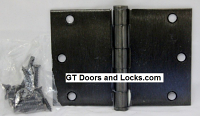 Hager WT1279 Hinge 1 Each 3-1/2" x 5" Square Corner US10D Black Bronze Oiled Hager Wide Throw Hinges