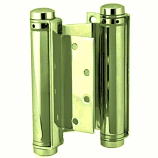 Bommer 3029-4-633 4in Double Acting Spring Hinge-Mortise Type-Steel Base-Polished Brass