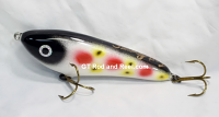 Smuttly Dog Baits Lures 6" Drop Belly, Color; Strawberry Clown