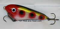 Smuttly Dog Baits Lures 5" Drop Belly, Color; Red Headed Clown