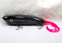 H&H 7" Drop Belly Glide Bait with Soft Tail: Pink Belly Stardust