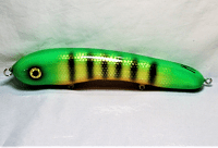 Hughes River Baits 8" Enchanter, Color: Neon Green Okoboji Perch