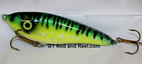 Smuttly Dog Baits Lures 6" Drop Belly, Color; Glowing Green Tiger