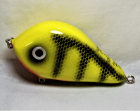 Hughes River Baits Lil" Bobbin Bream 4" Crank Bait- Troller, Color: Color: Yellow Dark Shadow Perch