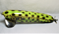 Hughes River Musky 6" SpeedWaker Top Water Bait, Color: Green Leopard Frog