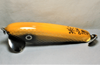 Hughes River Musky 6" SpeedWaker Top Water Bait, Color: Black Flo-Orange