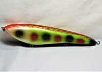 Hughes River Musky Baits, 8" Shaker, Color; Max Contrast Antaginizer