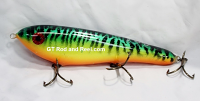 Smuttly Dog Baits Lures 8" Drop Belly 8DB Musky Glide Bait  Color: Sparkling Fire Tiger