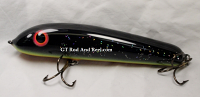 Pearson Plugs 8" Fat Boy Glider Color, Black Halo Glitter